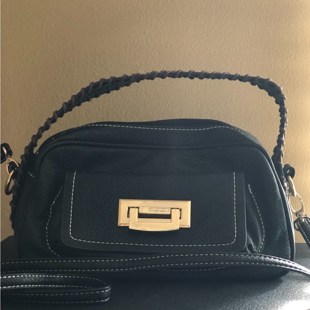 Satchel crossbody bag - gold hardware